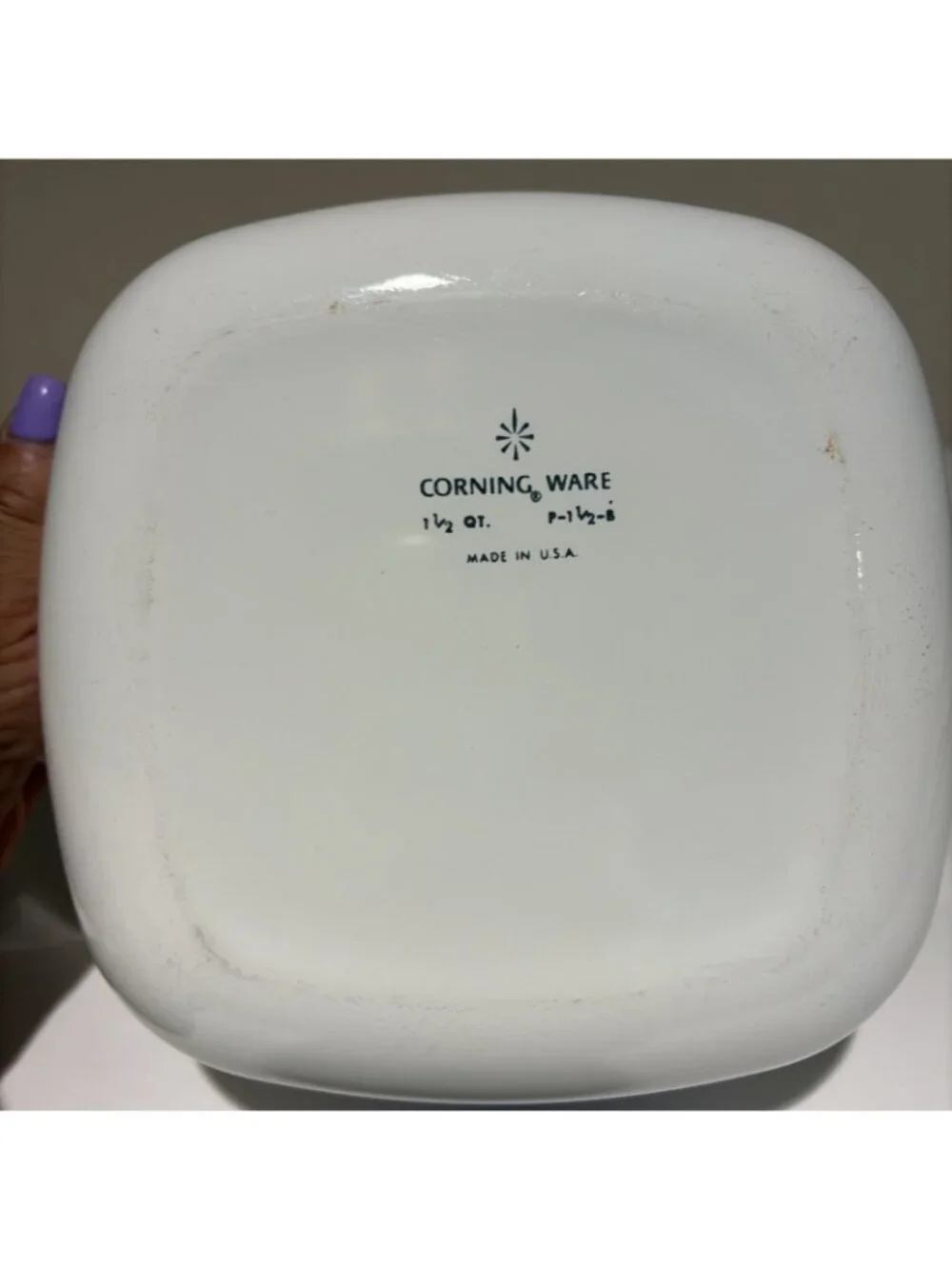 Vintage Corning Ware Blue Cornflower Casserole 1 1/2 QT Baking Dish W/ Lid 60s